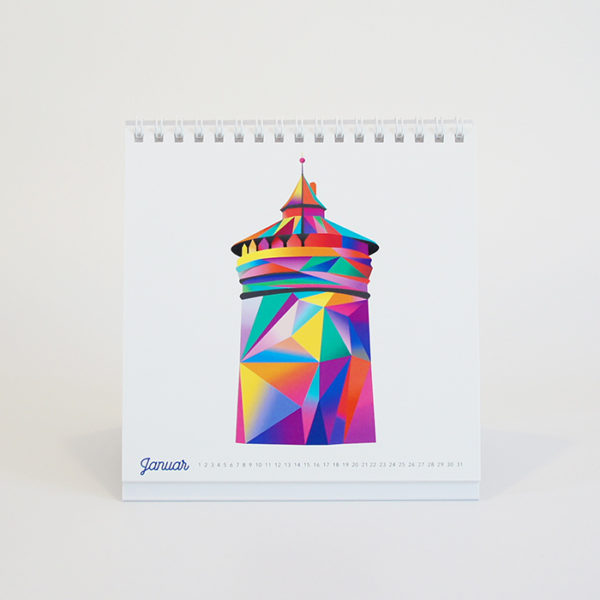 Nürnberg immerwährender Tischkalender 15 x 15 cm – Bild 2