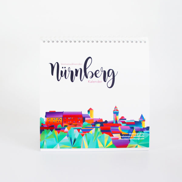 Nürnberg immerwährender Tischkalender 21 x 21 cm