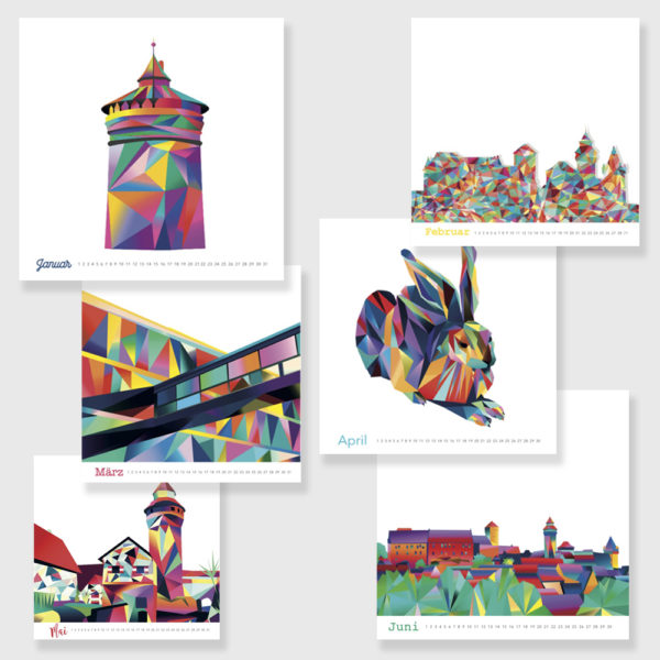 Nürnberg immerwährender Tischkalender 15 x 15 cm – Bild 7