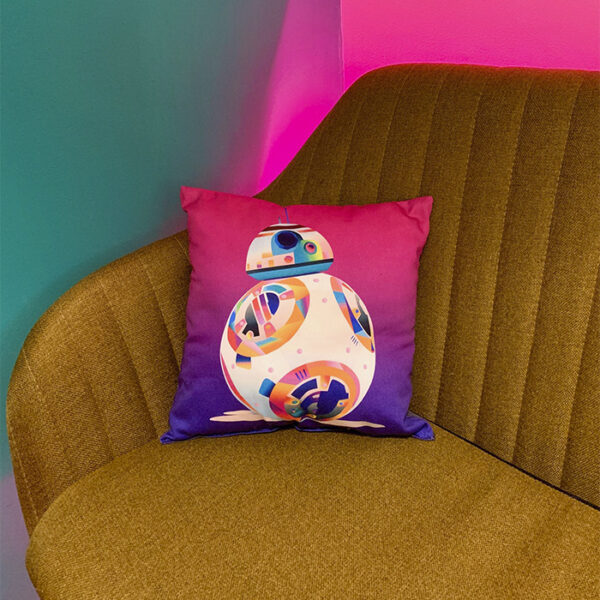 Kissen R2D2 auf blau – Bild 3