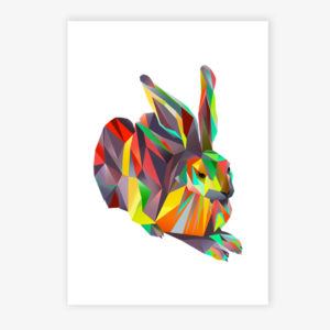 Grafikdruck Hans Hase Nr. 9 grau