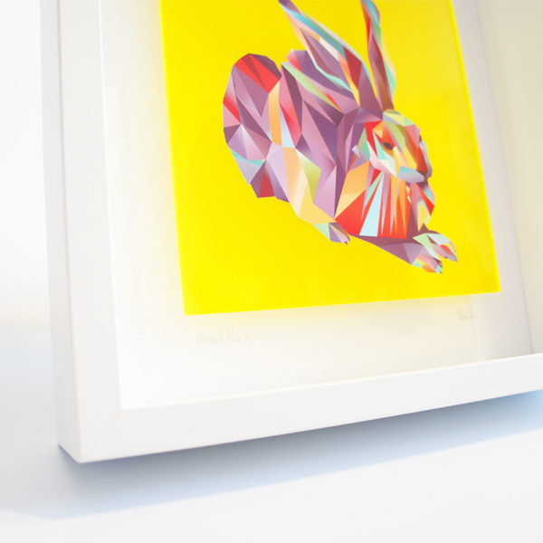 Bild mit Rahmen - Hans Hase NEON artS 3D (neon gelb) – Bild 3