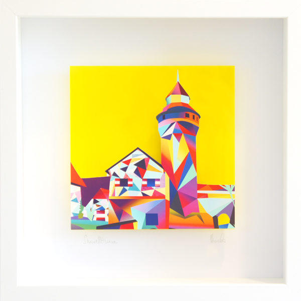 Bild mit Rahmen - Nürnberg NEON artS 3D (neon gelb) – Bild 2