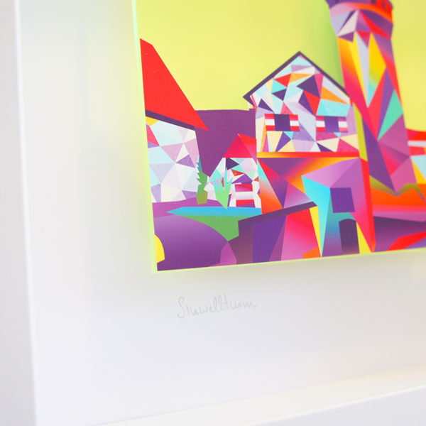 Bild mit Rahmen - Nürnberg NEON artS 3D (neon grün) – Bild 3