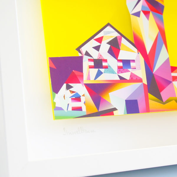 Bild mit Rahmen - Nürnberg NEON artS 3D (neon gelb) – Bild 3