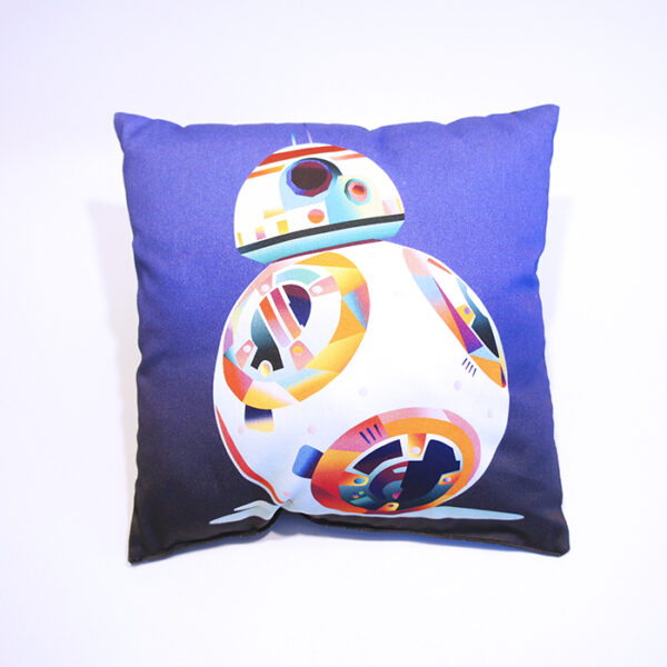 Kissen BB-8 auf blaugrau