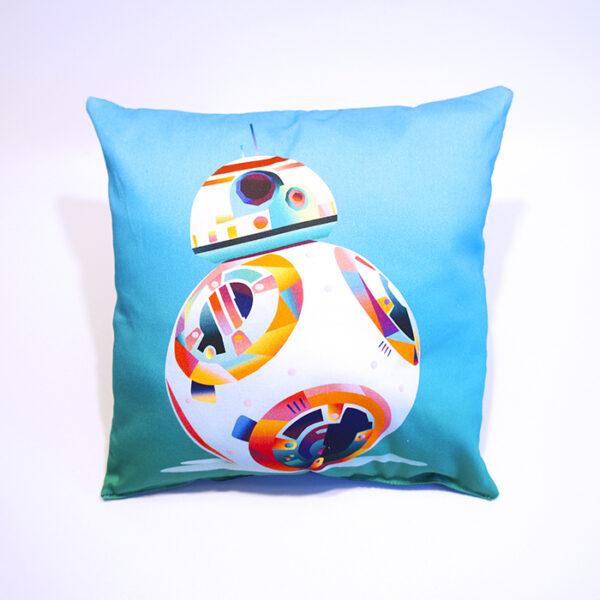 Kissen BB-8 auf türkisgrün