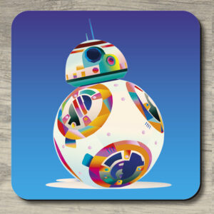 Untersetzer BB-8 auf blau