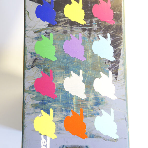 Skateboard Upcycling Wanddekoration - Wilde Hasen POP ART – Bild 2