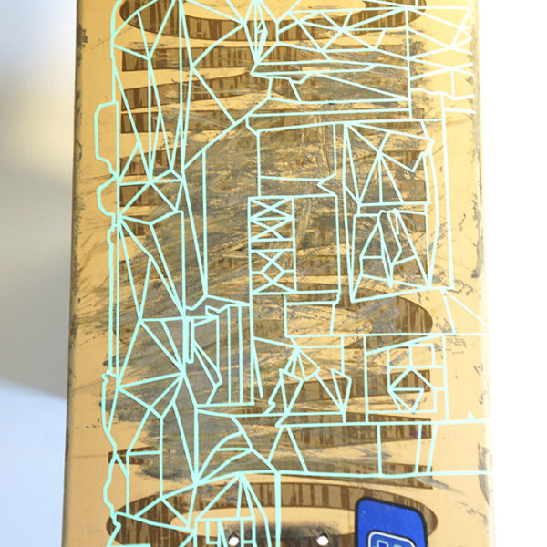 Skateboard Upcycling Wanddekoration - R2D2 Design – Bild 2