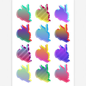 Postkarte Hans Hase - POP ART