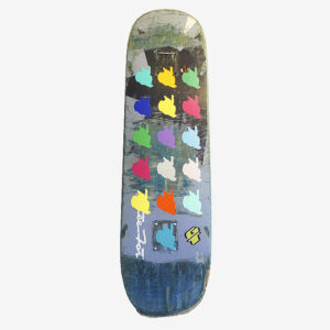 Skateboard Upcycling Wanddekoration - Wilde Hasen POP ART