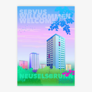 Grafikdruck Bild Nürnberg Neuselsbrunn Langwasser