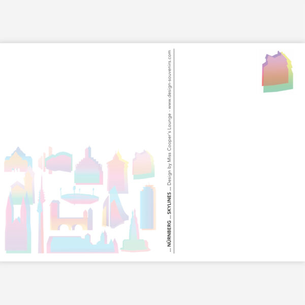 Postkarte Nürnberg SKYLINES - POP ART – Bild 2