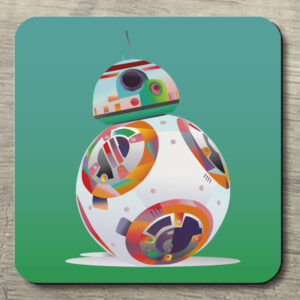 Untersetzer BB-8 auf grün