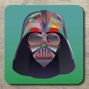 Untersetzer Darth Vader auf grün
