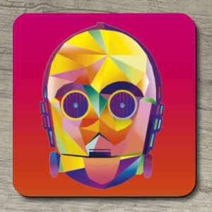 Untersetzer C-3PO auf rot